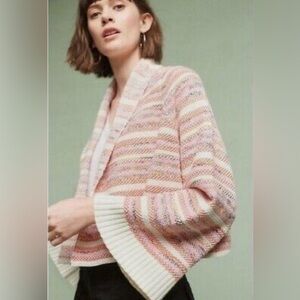 Anthropologie | Moth | Drape Front Multicolor Cardigan